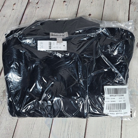 J. Crew Marielle cropped cardigan Black CK498 XS NWT Knit Double Breasted Jacket - Picture 11 of 11